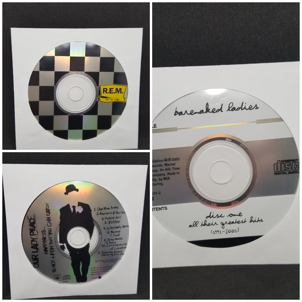 Set of 3 CDs - R.E.M., Our Lady Peace, Barenaked Ladies - (loose)